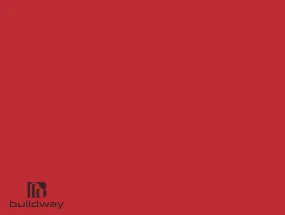 Bold red steel panel color option for Buildway I-beam buildings.
