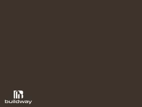 Rich dark brown steel panel color option for Buildway I-beam systems.